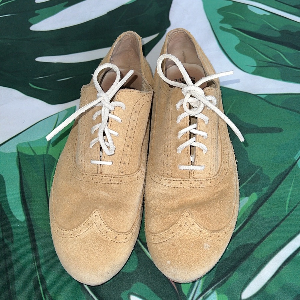 Sorel Light Tan Lace-Up Flats - Picture 4 of 7